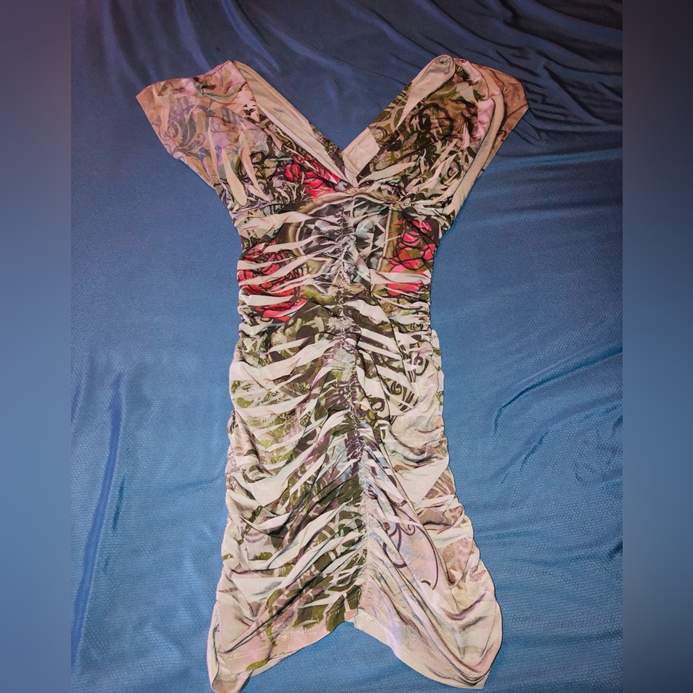 Ruched Wet Seal Dress